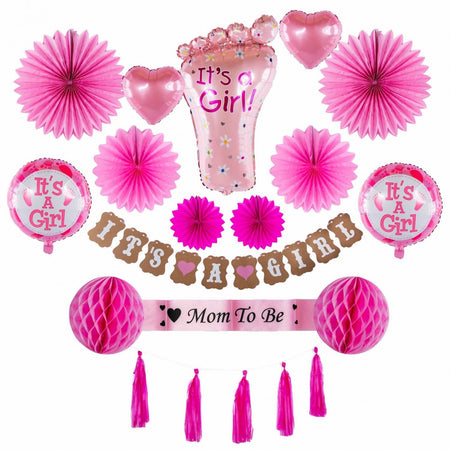 Set aniversar baby shower- Baby girl -Mom to be - Adda Gifts 