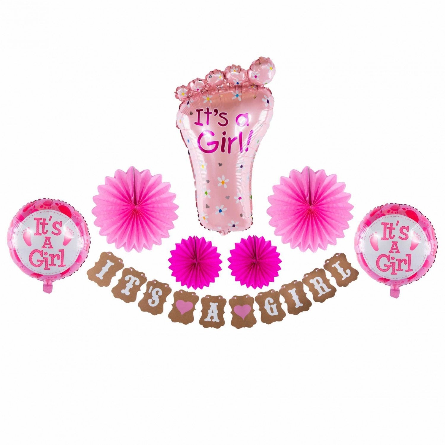 Set aniversar baby shower- Baby girl -Mom to be - Adda Gifts 