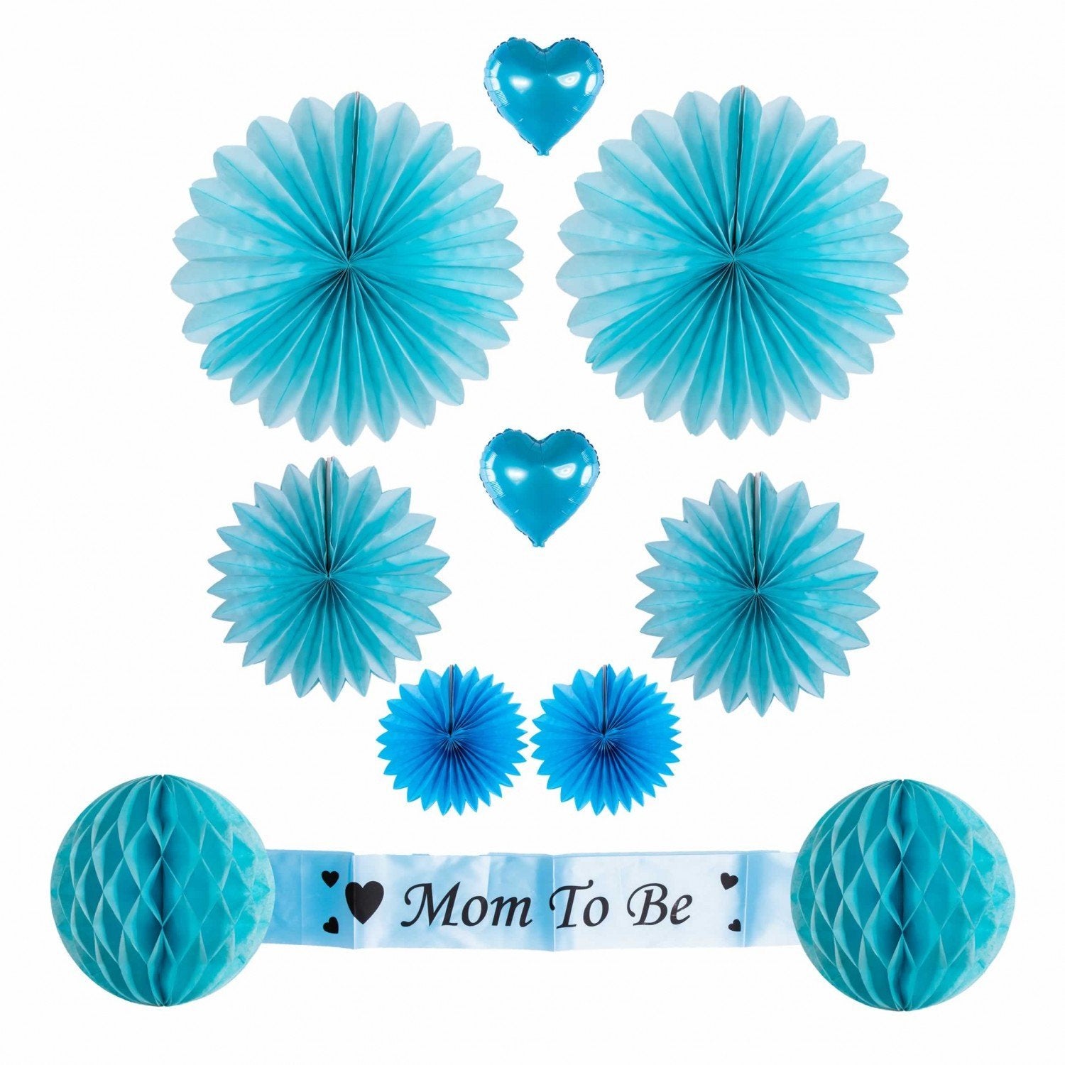 Set aniversar baby shower- Baby boy -Mom to be - Adda Gifts 