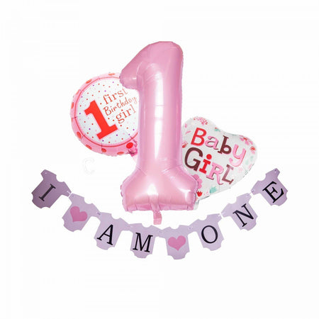 Set aniversar-I AM ONE-Baby girl - Adda Gifts 