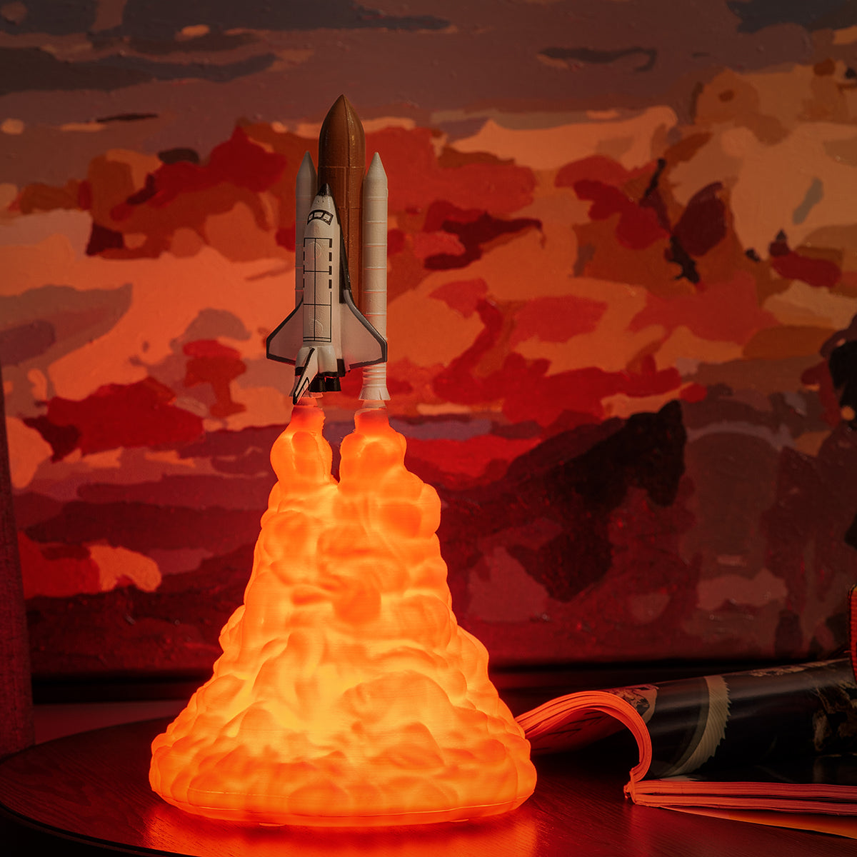 Lampa de veghe 3D Rocket-Take off