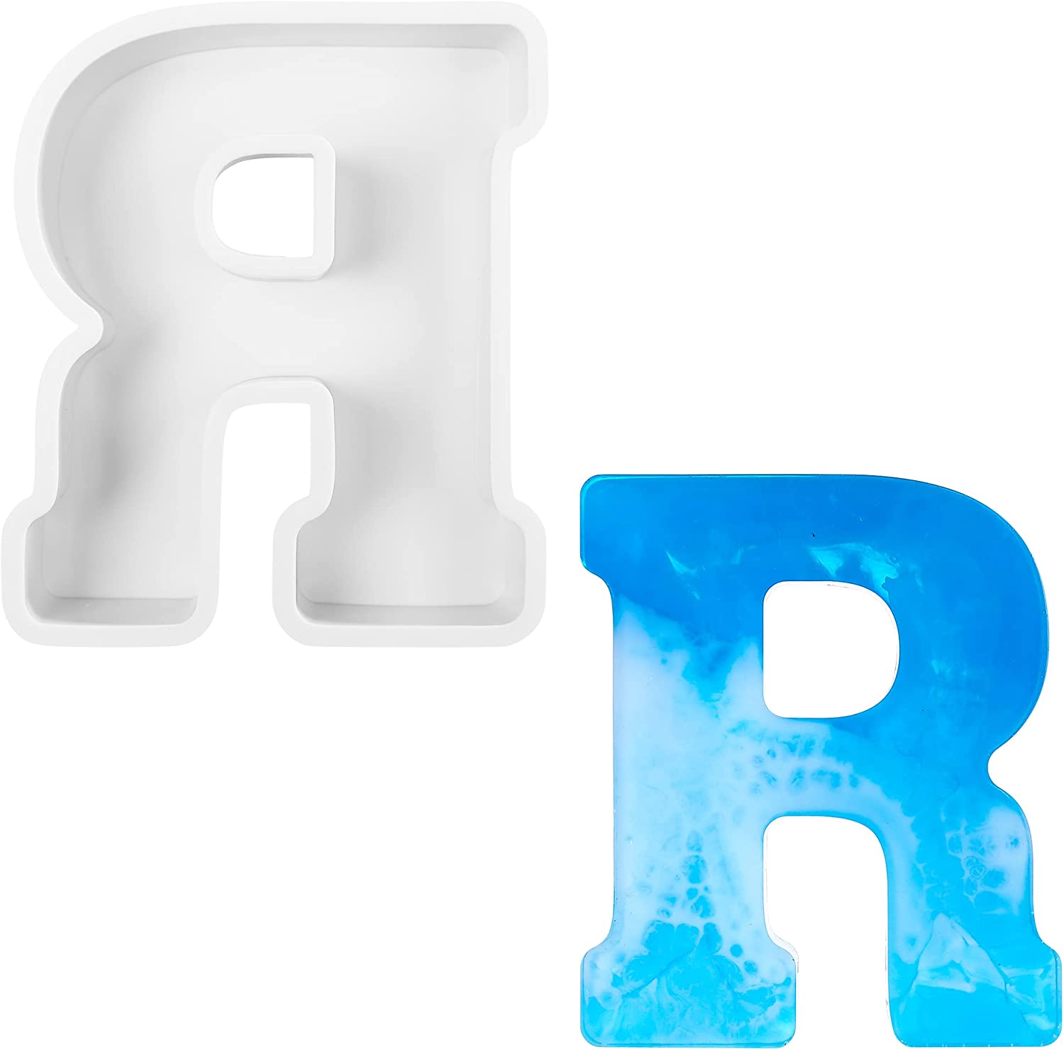 Matrita din silicon - litera alfabet mare R