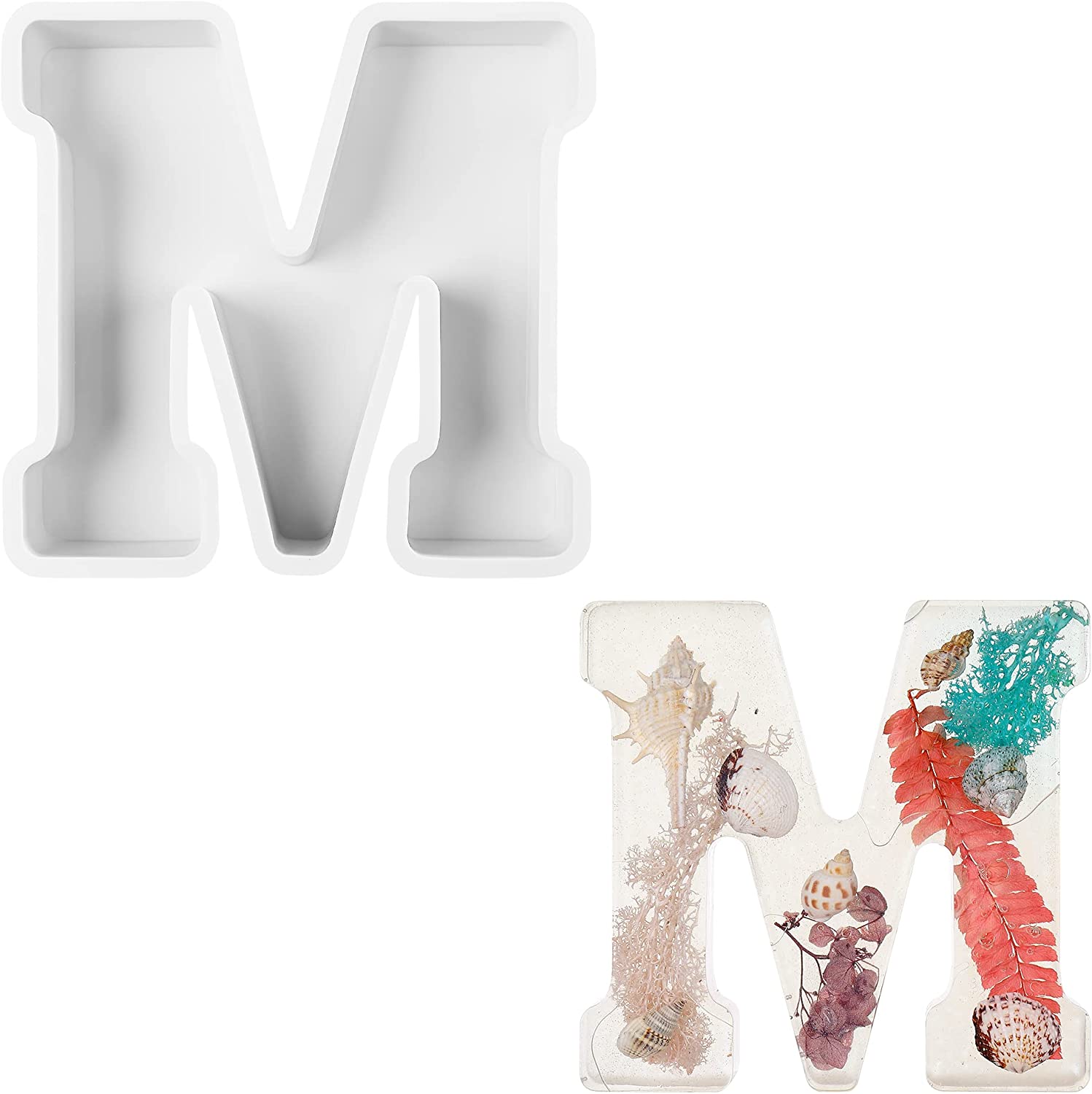 Matrita din silicon - litera alfabet mare M