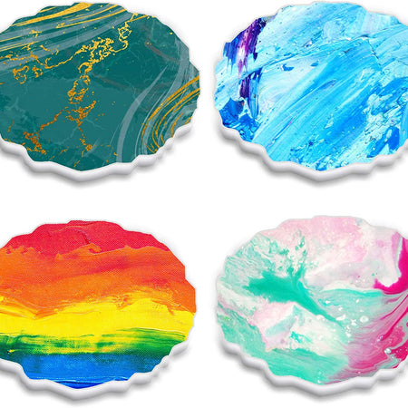 Matrita din silicon - Set pentru suporturi de pahare cu 4 coastere zimtate