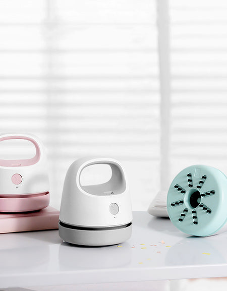 Mini aspirator de birou-No mess zone-bleu