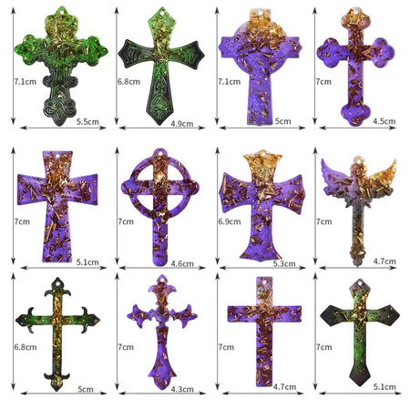 Matrita din silicon - pandantive cruce si cruciulita