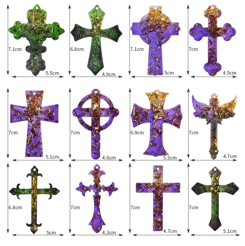 Matrita din silicon - pandantive cruce si cruciulita