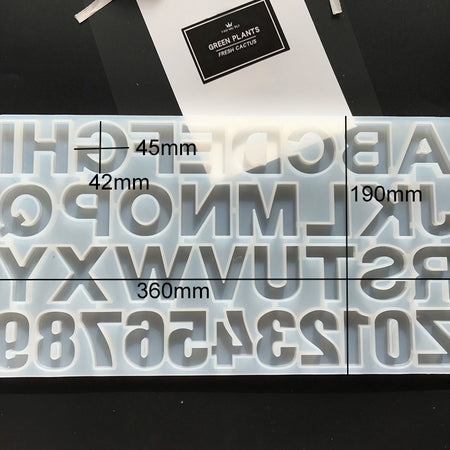 Matrita din silicon - Alfabet si numere