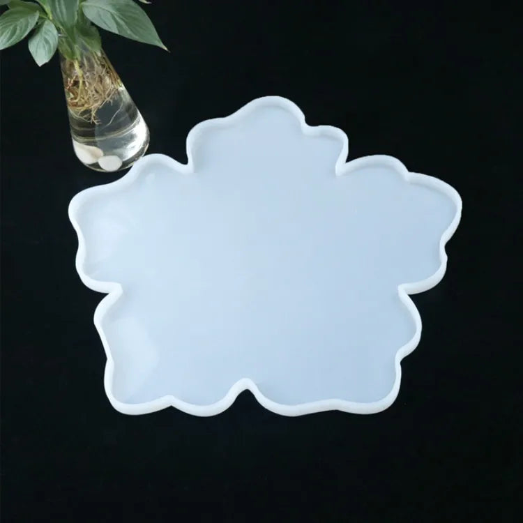Matrita din silicon - Set tava si 4 suporturi de pahare- floare
