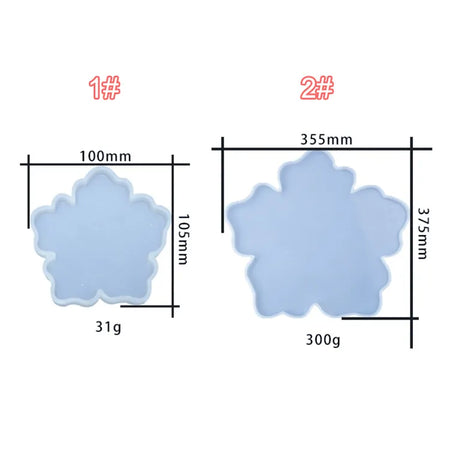 Matrita din silicon - Set tava si 4 suporturi de pahare- floare