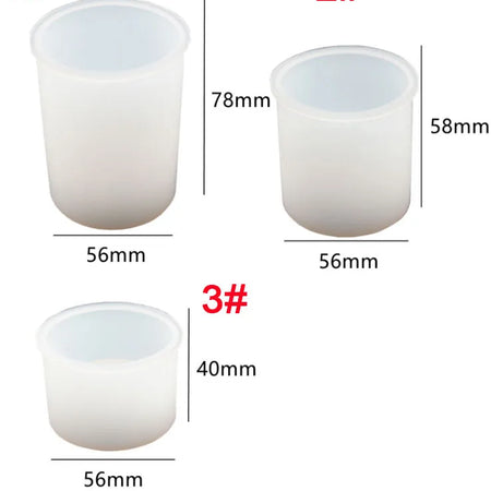 Matrita din silicon - set 3 bucati pentru suport lumanare