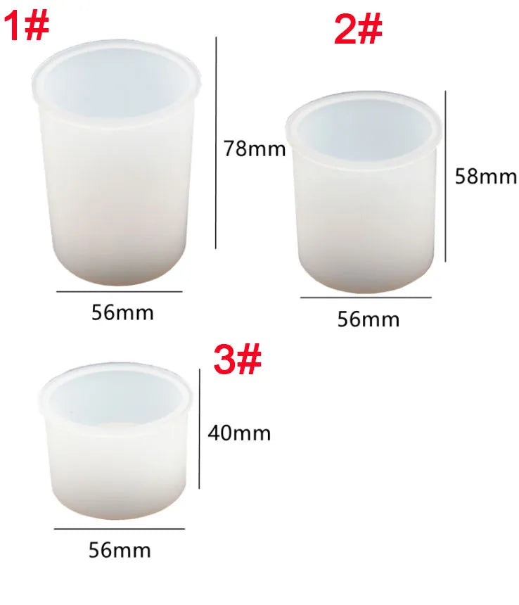 Matrita din silicon - set 3 bucati pentru suport lumanare