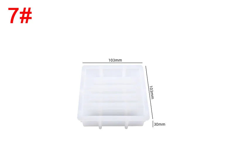 Matrita din silicon - Set 5 piese suport pentru pahare cu margine neregulata geoda- Hexagon