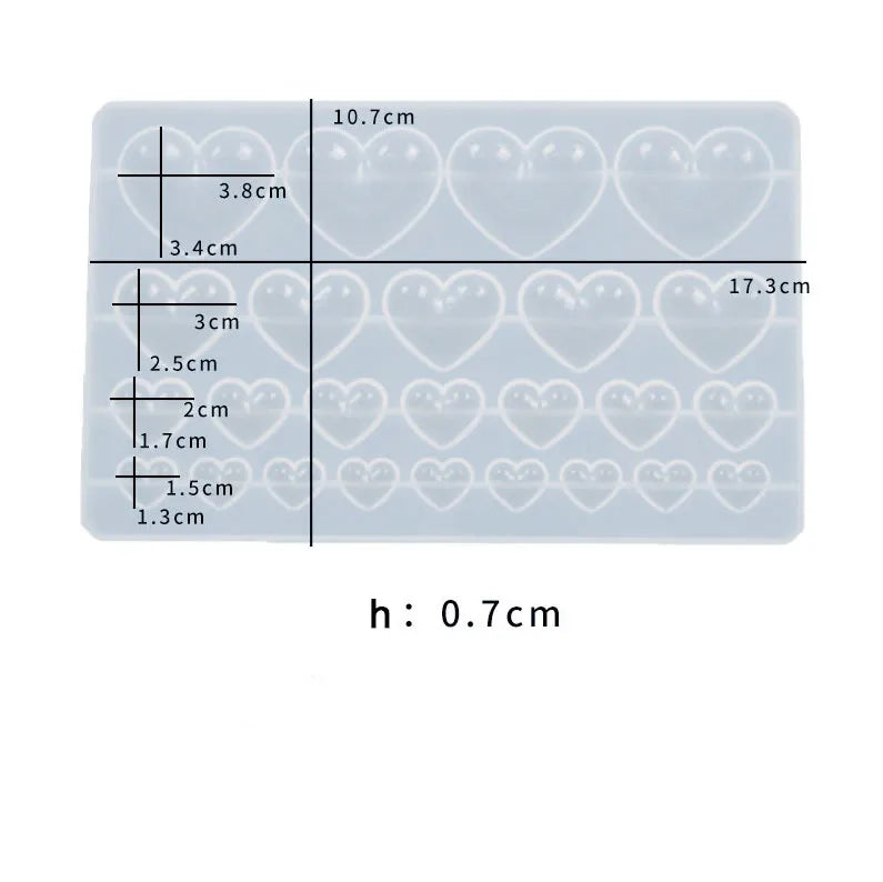 Matrita din silicon - inimi mici