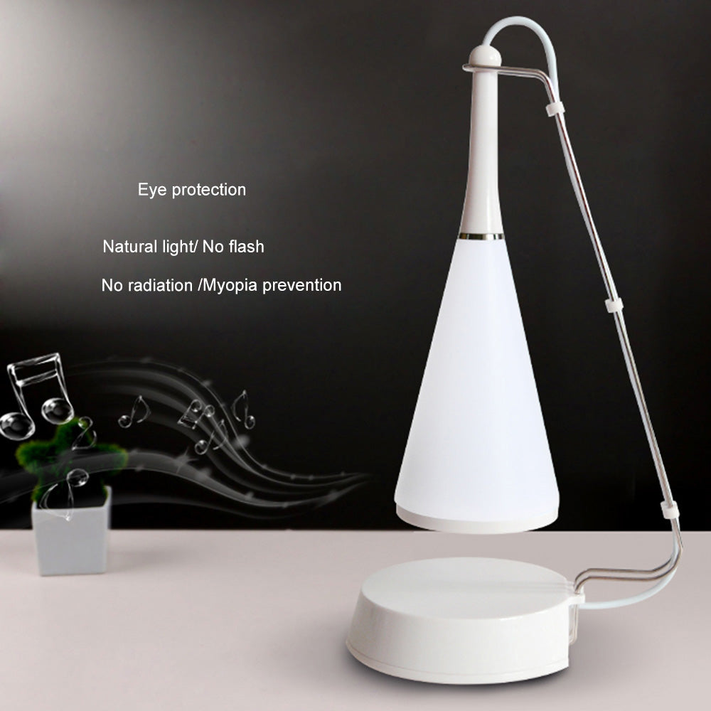 Lampa de veghe Levitating-white cu lumina reglabila prin atingere si boxa bluetooth