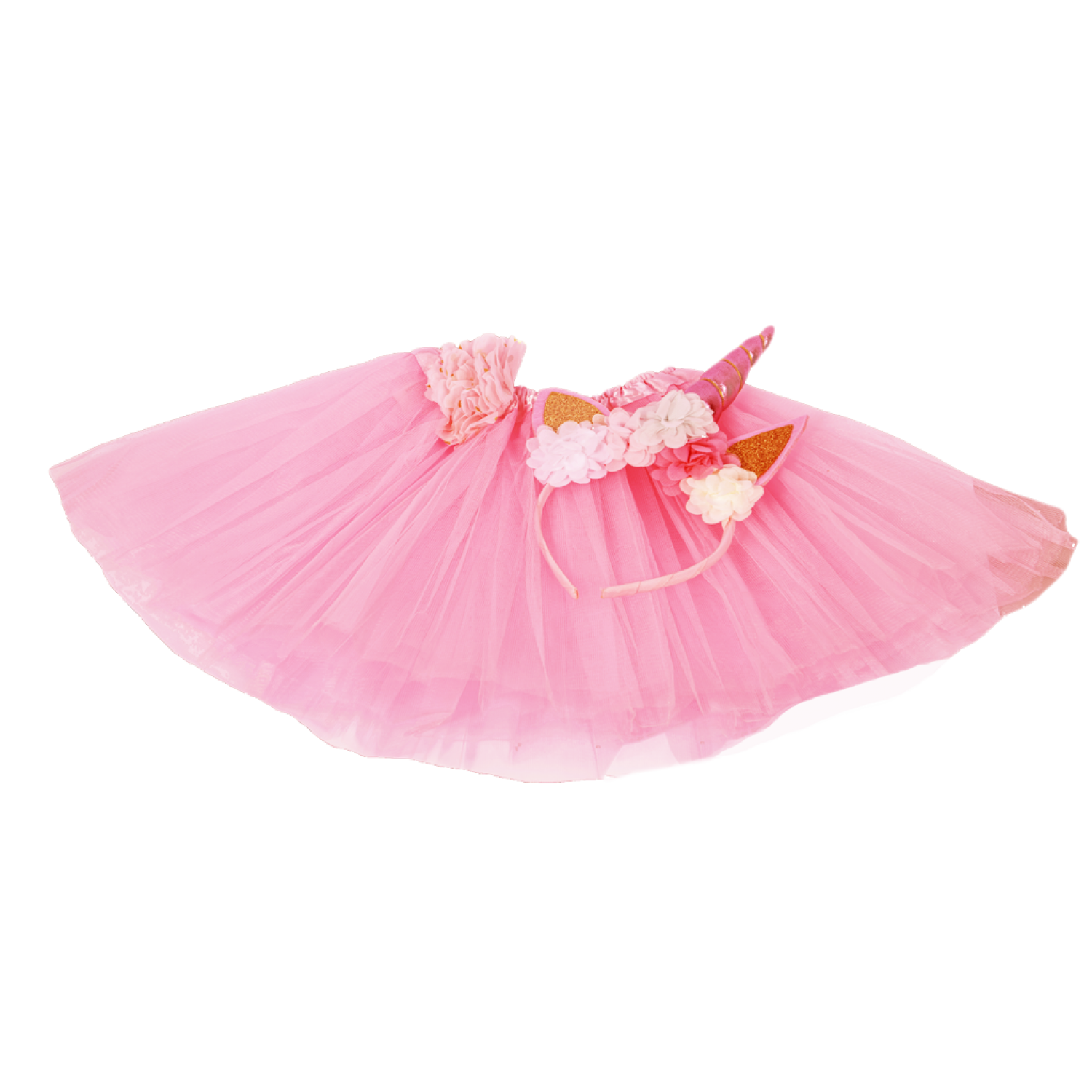 Set tutu și coroniță-Pink Unicorn - Adda Gifts 